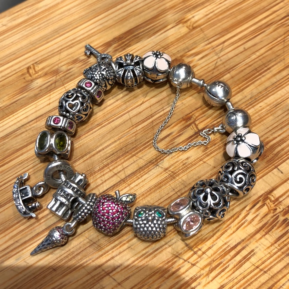 Pandora bracelet, Pandora complete with all charms